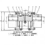 JSD型單法蘭蛇形彈簧聯(lián)軸器圖紙